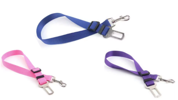 cinturón de coche ajustable para perro con arnés