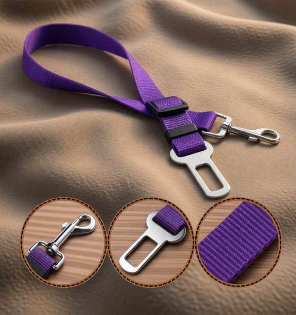 arnés acolchado para perro con cinturón de coche