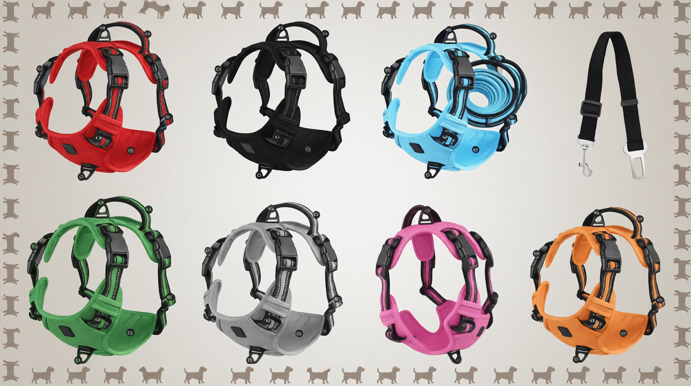 arnés de viaje para perro con sujeción de seguridad